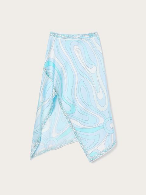 PUCCI MARMO PRINT ASYMMETRICAL SKIRT