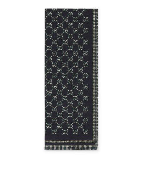 GUCCI Gucci Men Gg Jacquard Wool Scarf