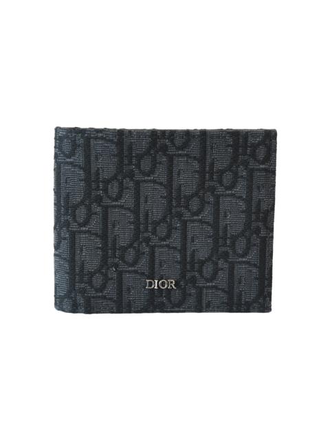 Dior Dior Oblique Jacquard Bifold Wallet Black