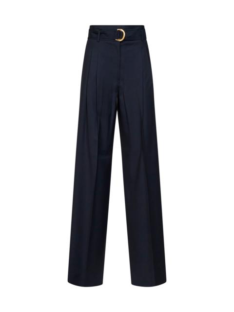 Max Mara Studio Max Mara Studio Women Blue High-Waisted Mstserio Trousers