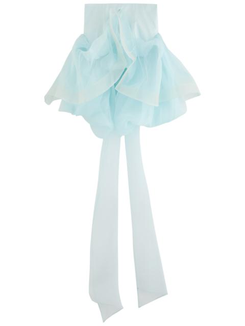 Zimmermann Zimmermann Crush Strapless Ruffled Silk-organza top