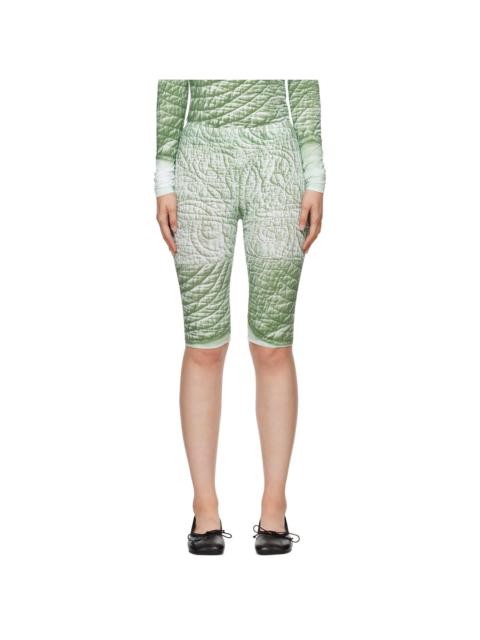 MM6 Maison Margiela Green Trompe L'œil Shorts