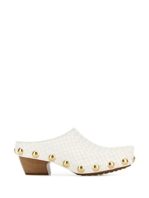 Bottega Veneta Bottega Veneta Women Zoccolo Intrecciato Bianco