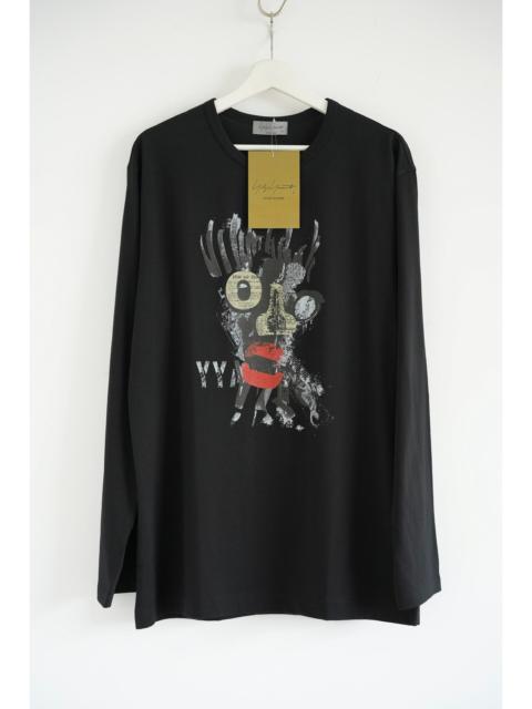 Yohji Yamamoto YOHJI YAMAMOTO Black Print Long Sleeve T-Shirt 24SS