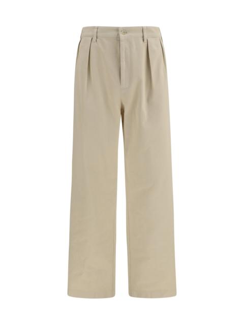 Prada Prada Straight-leg Cotton Pants Sabbia