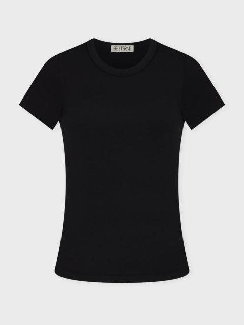 ÉTERNE T-Shirt Fitted Crewneck Short Sleeve Black