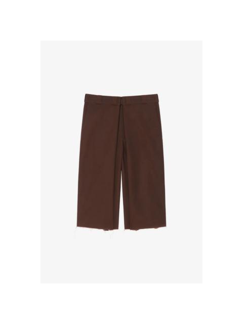 Givenchy Givenchy Pleated Extra Large Chino Short Brown