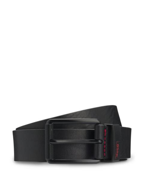HUGO PIN-BUCKLE BELT IN BUFFALO LEATHER