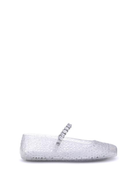 JIMMY CHOO Jimmy Choo Jelly Ballerinas Clear/Silver Women