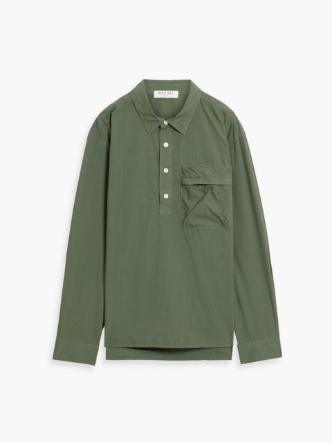 Other Designers Cotton-poplin polo shirt