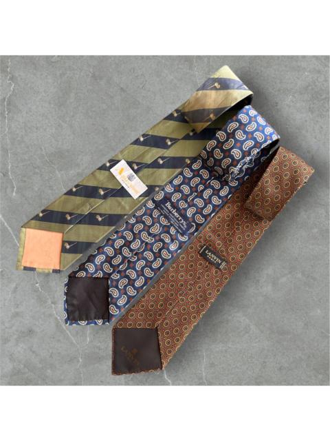 Burberry Lot of 3 Luxury Designers Silk Neckties (3 pieces)