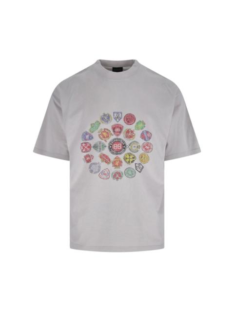 BALENCIAGA 'SPIRAL CREST' T-SHIRT