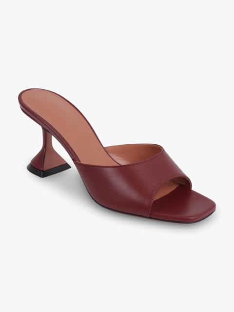 Amina Muaddi LUPITA 70MM HEEL SLIPPER | WINE