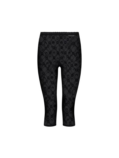 Marine Serre Moonogram Mesh Flock Capri Pants