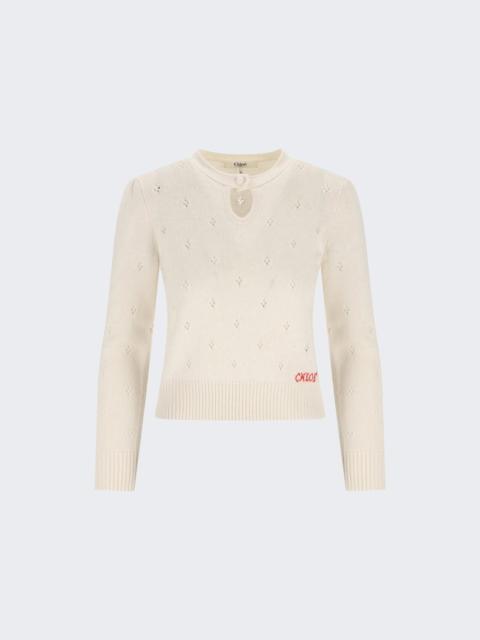 Chloé Pullover Sweater Iconic Milk