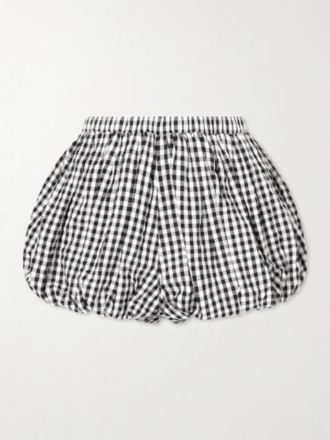 ALIX OF BOHEMIA Briar Gathered Checked Cotton Shorts