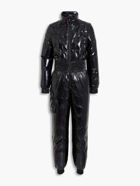 PERFECT MOMENT Quilted glossed ski suit
