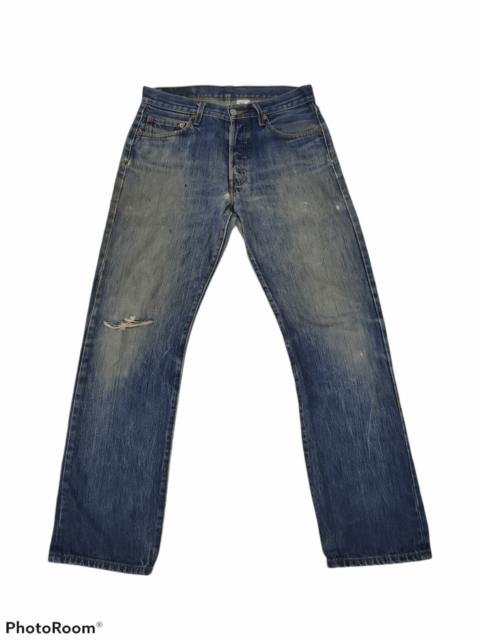Levi's DUSTRESSED LEVI'S STRAUSS 501 DENIM JEANS PANTS