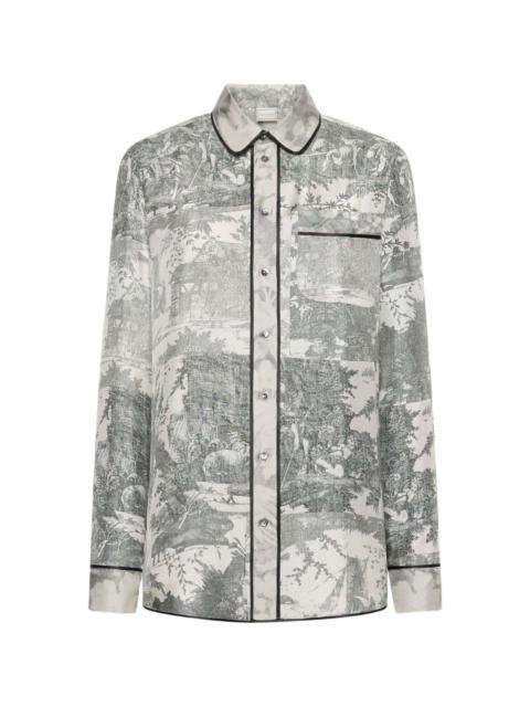 Pierre-Louis Mascia LONG-SLEEVE SILK SHIRT