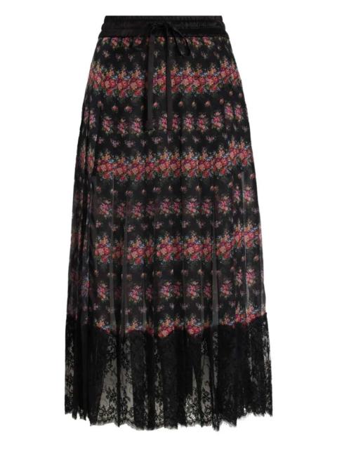 Dolce & Gabbana Dolce & Gabbana Women Floral Lace Midi Skirt