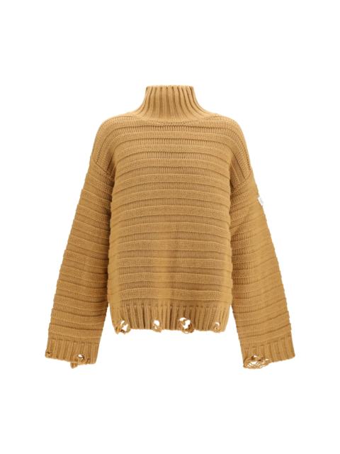 MM6 Maison Margiela Mm6 Wool Turtleneck Sweater Beige Men