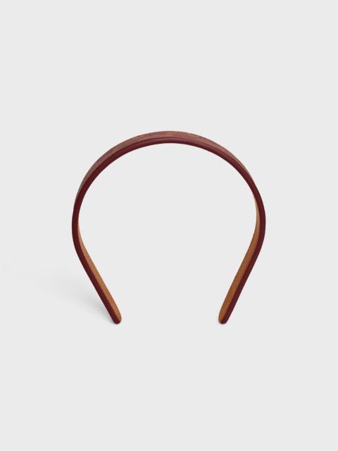 CELINE Celine TOILE TRIOMPHE THIN HEADBAND in Lambskin and Toile Triomphe