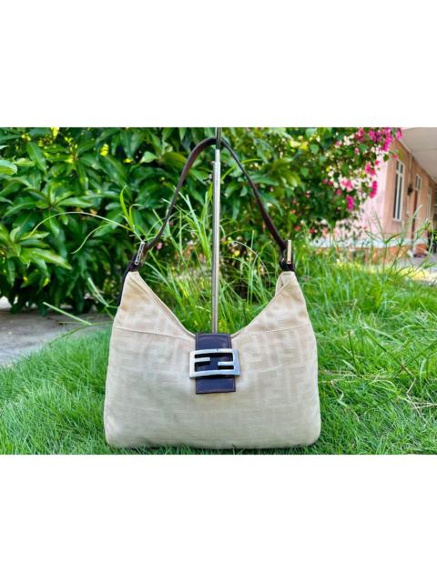 FENDI Authentic Fendi Zucca Mamma Baguette Shoulder Bag