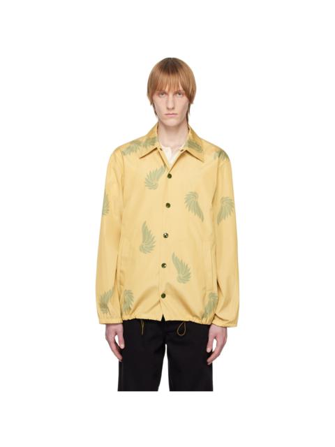 Dries Van Noten Khaki Graphic Jacket