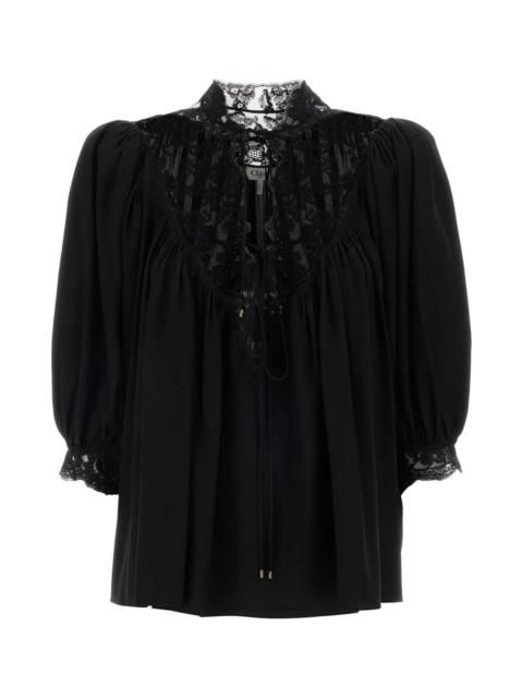 Chloé Black Silk Blouse