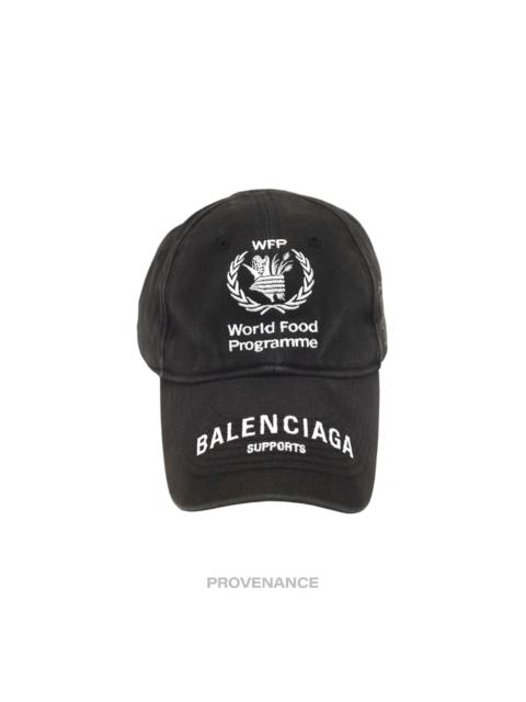 Balenciaga WFP World Food Programme Cap - Washed Black