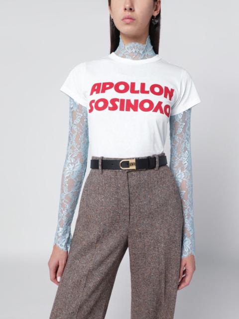 Valentino White T-shirt with Apollon/Dionysus print