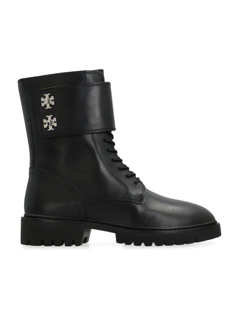 TORY BURCH Turnlock Ankle Boots In Leather