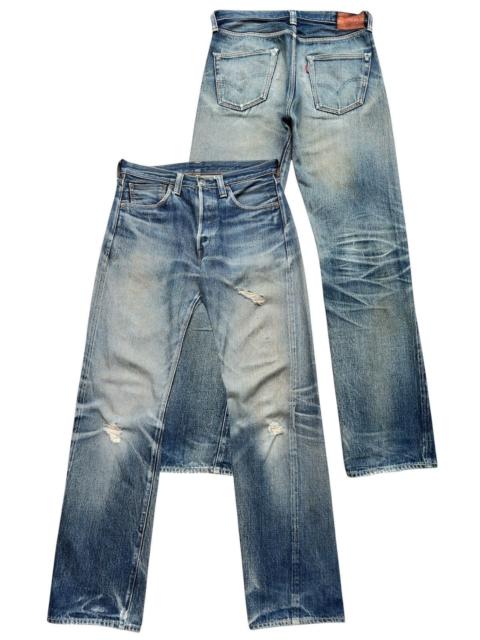 Levi's Vtg Levi’s 501 Big E Selvedge Distressed Denim Jeans 32x33