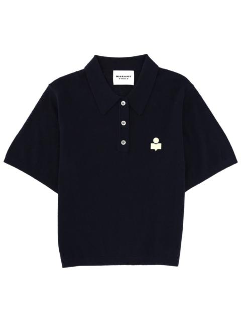 Isabel Marant Étoile COTTON AND WOOL ALTHEA POLO SHIRT
