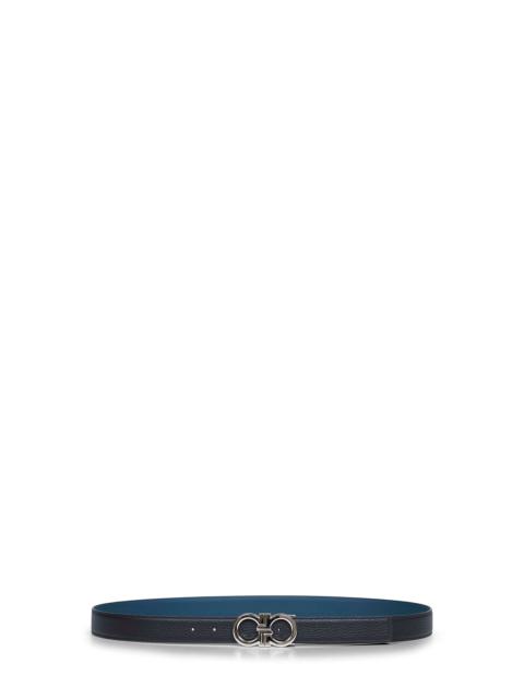 FERRAGAMO Ferragamo Men Two-Tone Gancini Reversible Belt
