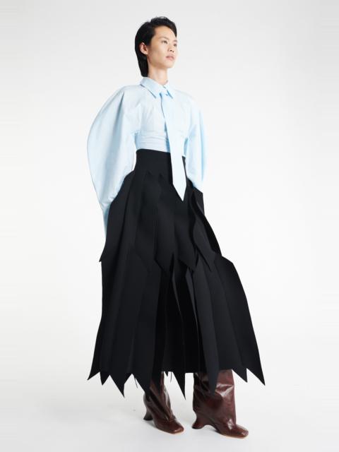 A.W.A.K.E. MODE SKIRT WITH PANEL APPLIQUE BLACK