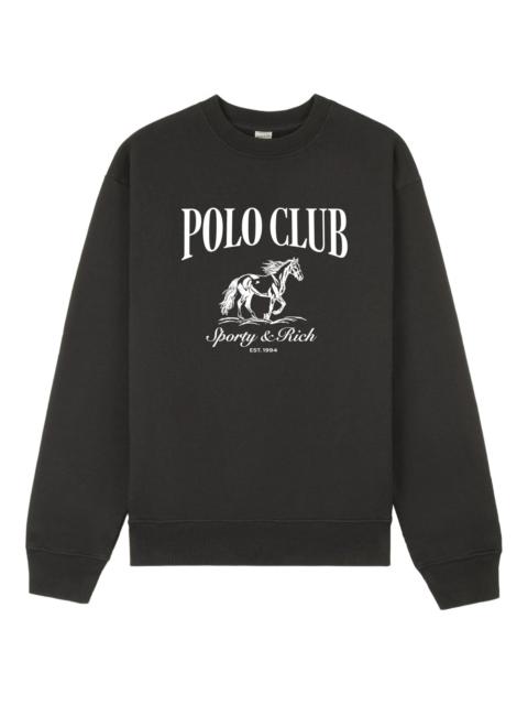 Sporty & Rich Sporty & Rich Stallion Graphic-print Sweatshirt