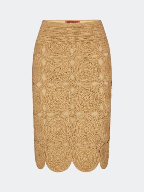 SIMONMILLER Beep Beep Midi Skirt Natural