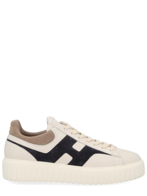 HOGAN LEATHER "H-STRIPES" SNEAKER