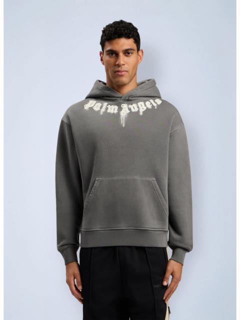 Palm Angels Palm Angels Men Neck Logo Regular Hooded Sweatshirt