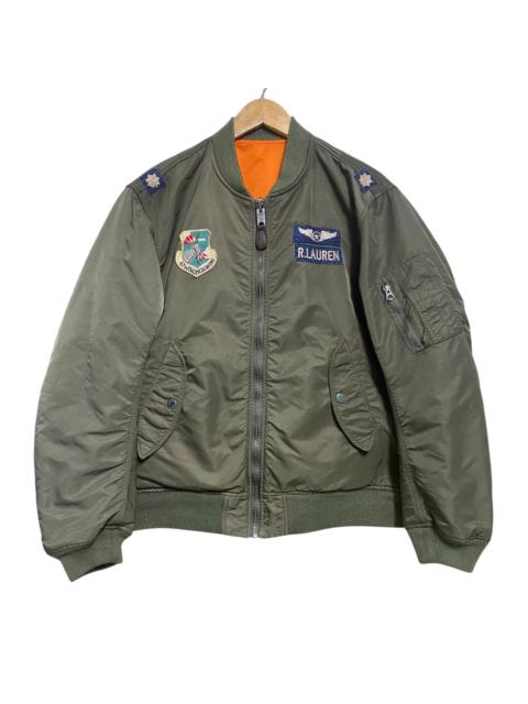 Other Designers Vintage Polo Ralph Lauren MA-1 Flight Jacket Reversible