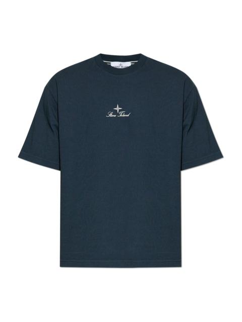 Stone Island Stone Island T-shirt With Embroidered Logo