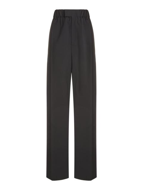 Bottega Veneta Tailored Wool Twill Straight-Leg Pants black