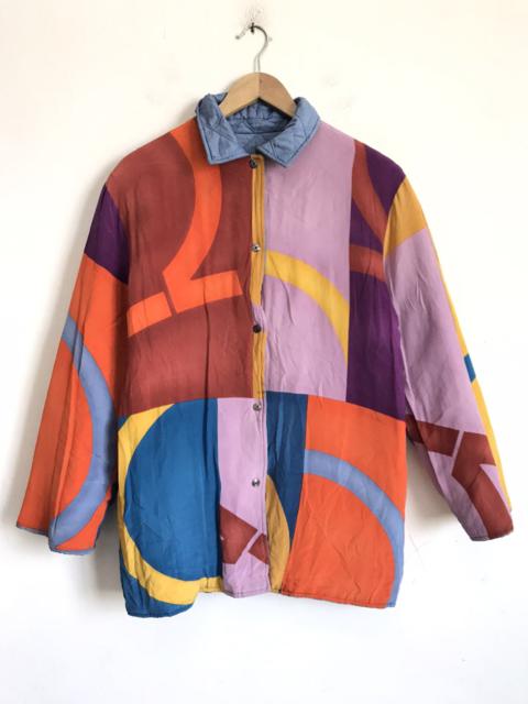FERRAGAMO Salvatore Feragamo Quilted Colorway Reversible Jacket
