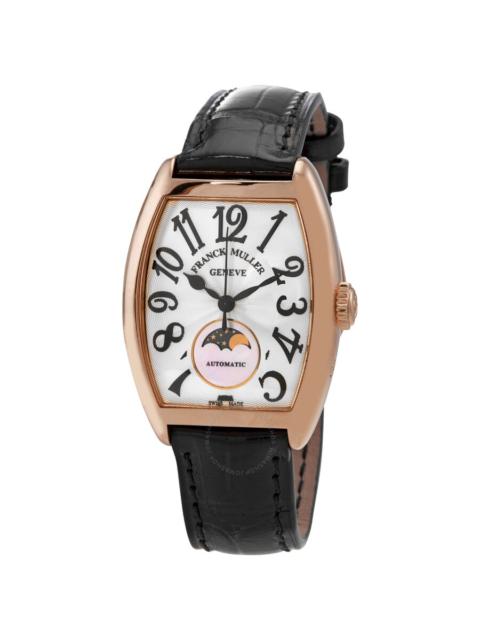 FRANCK MULLER Pre-owned Franck Muller Curvex Silver Guilloche Pattern Dial Ladies Watch 7500 SC  AT F0 L