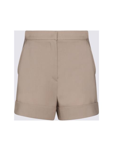 Max Mara Beige Wool Blend Shorts