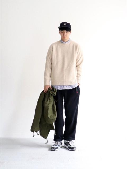 GRAMICCI Gramici Wool Blend Tuck Tapered Pants