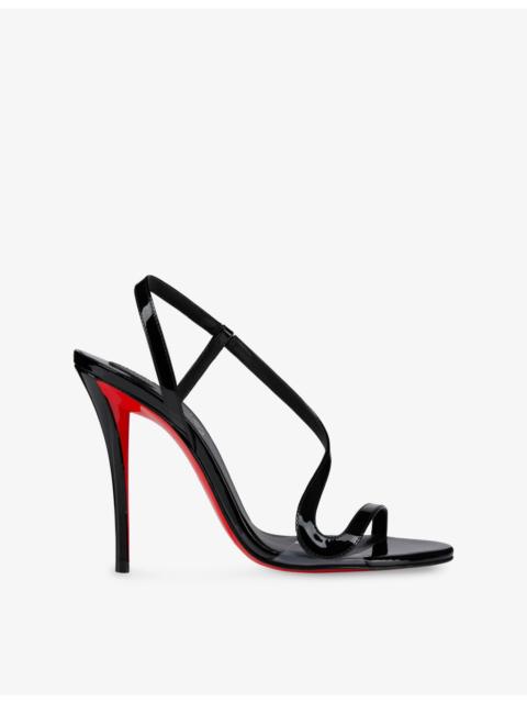 Christian Louboutin Rosa Z 100 Patent-Leather Heeled Sandals