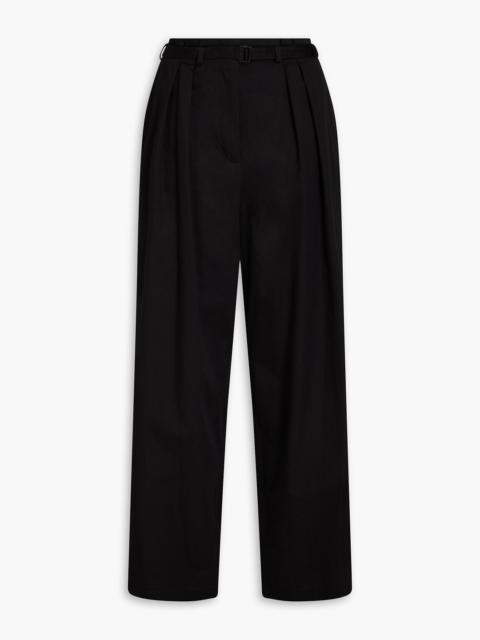 JOSEPH Tunius cotton-sateen wide-leg pants