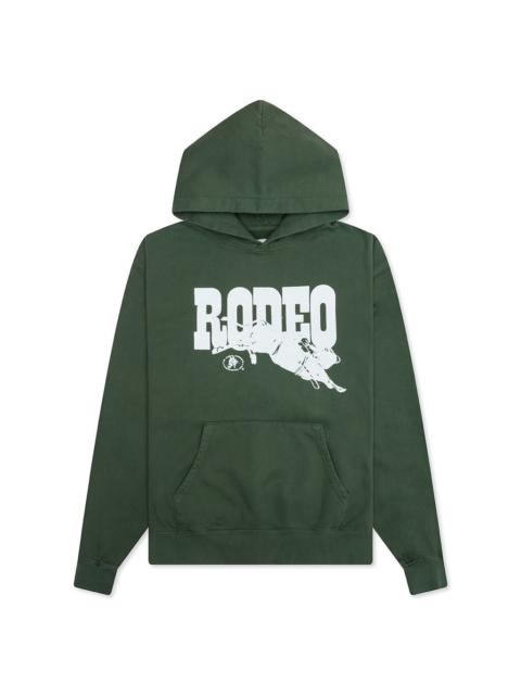 One Of These Days GO RODEO HOODIE - FOREST GREEN